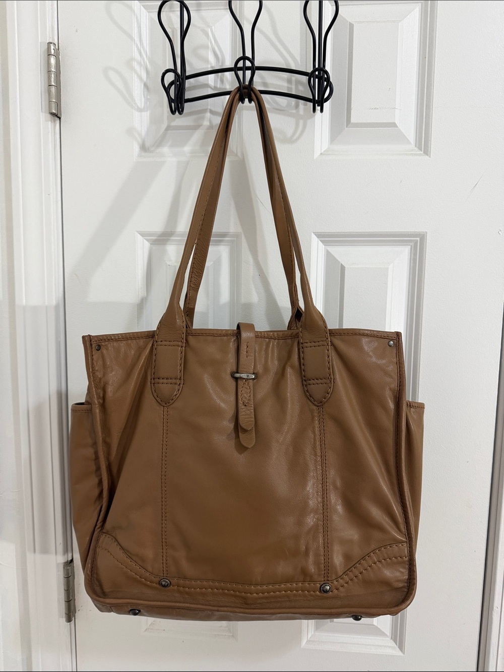 Frye Caramel Brown Leather Tote NWOT